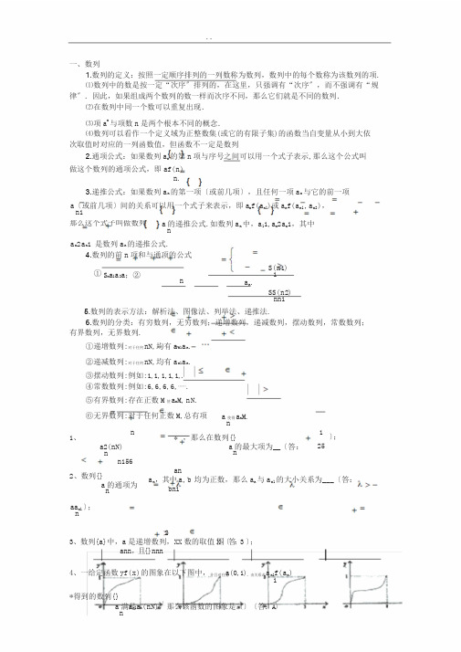 高中数学数列知识点总结(精华版)