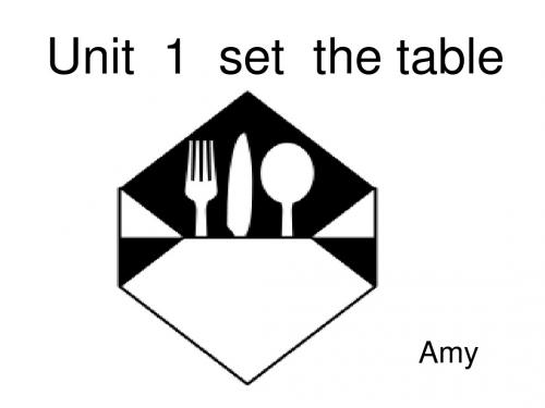 unit  1  set the table