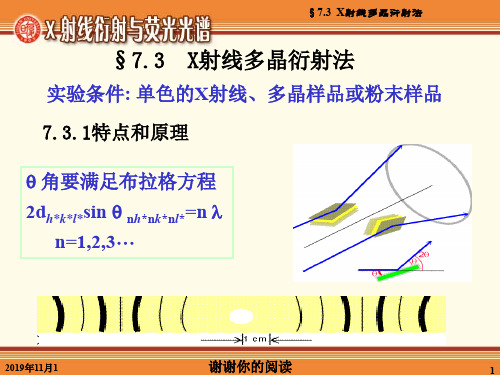 X射线多晶衍射法.ppt