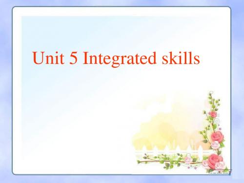 牛津译林版英语 7A Unit 5 integrated  skills