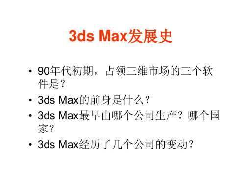 3ds Max理论