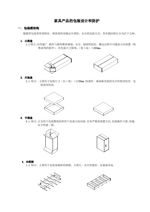 家具产品的包装设计和防护