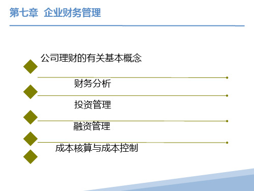 工商企业管理第7章