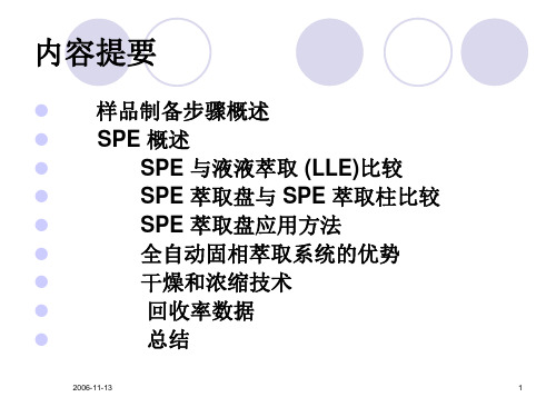 GCMS和LCMS有机分析的液体样品前处理制备的全面解决方案