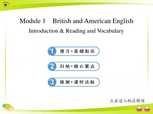 Module 1 Introduction & Reading and Vocabulary