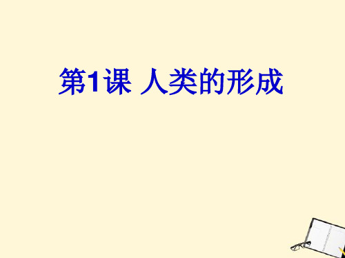 九年级历史上册 1.1《人类的形成》课件 人教新课标版