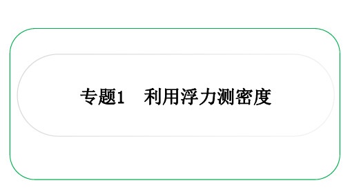 2023年中考一轮复习课件 专题1 利用浮力测密度