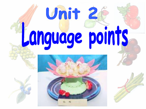 人教版高中英语必修3unit2Language-points(共33张PPT)