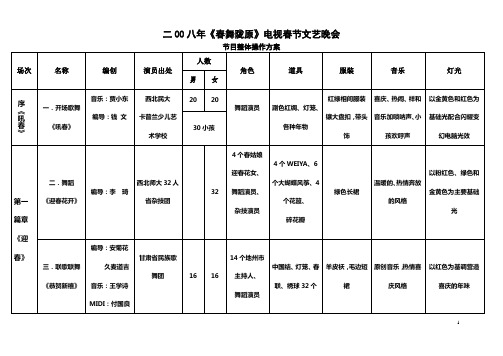 2008春晚操作方案