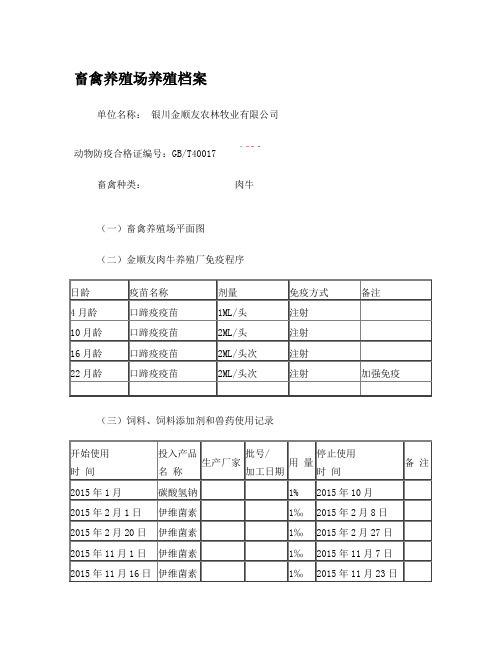 畜禽养殖场免疫程序