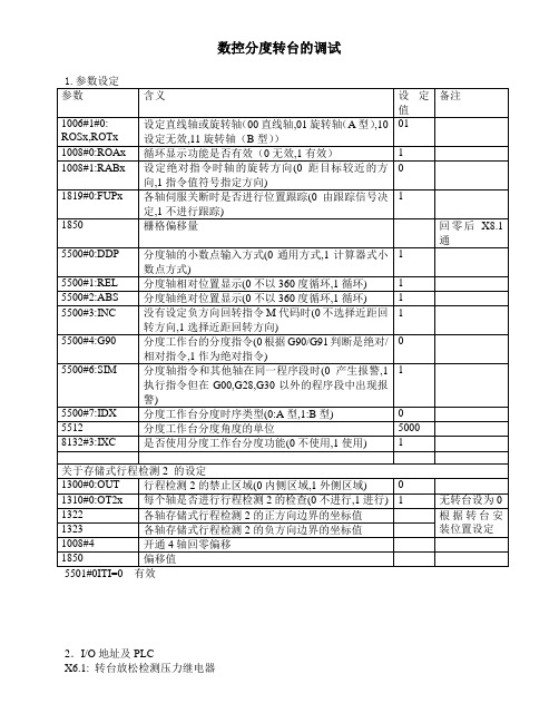 分度转台调试