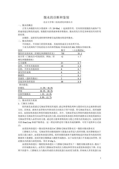 腹水的诊断与鉴别4