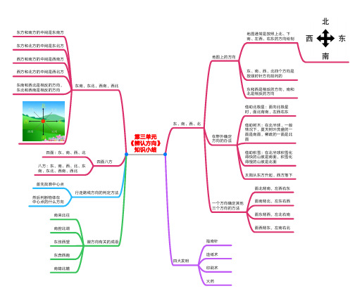 3单元《辨认方向》知识小结