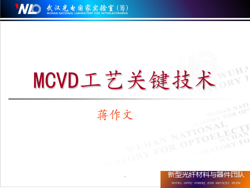 MCVD工艺制备光纤(制造工艺)PPT课件