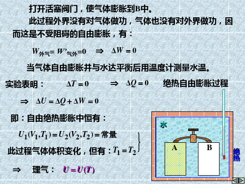 第四章热力学第一定律