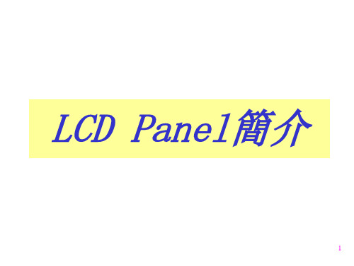 LCD Panel简介