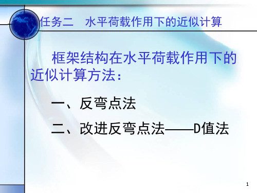 框架结构在水平荷载下的计算反弯点法和D值法