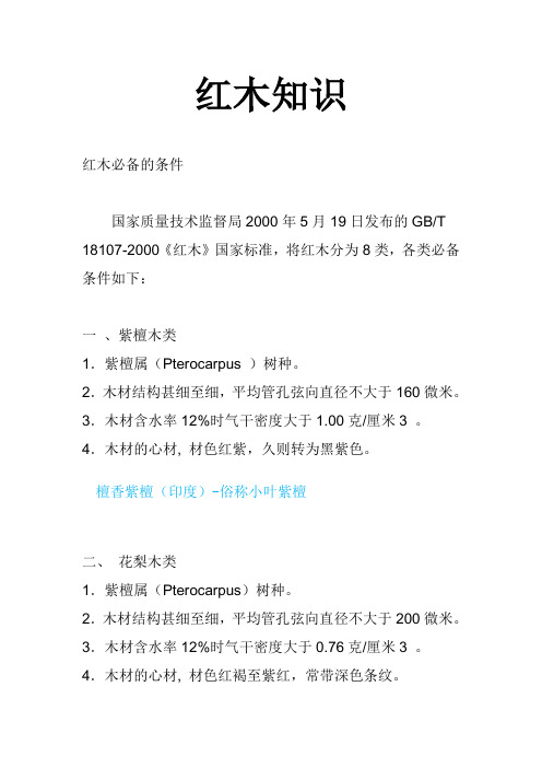 红木知识常识排名..