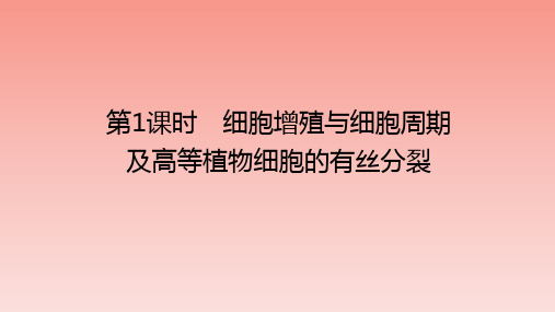 【公开课课件】细胞的增殖课件高一上学期生物人教版必修1