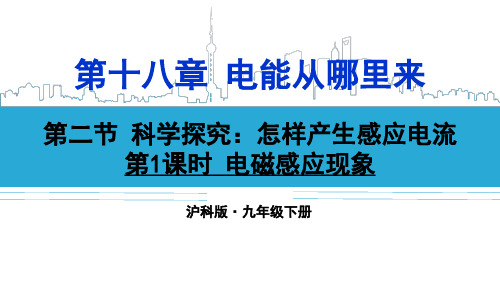 沪科版九年级物理第十八章第二节 科学探究：怎样产生感应电 课件