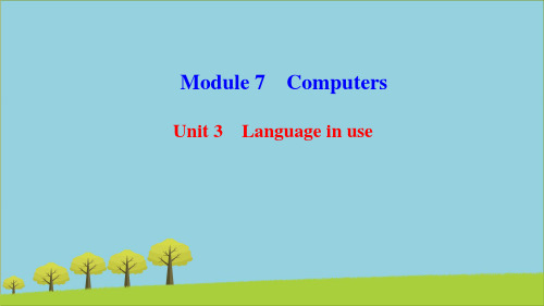 七年级英语上册Module7Unit3Languageinuse课件