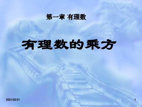 初中七年级上册数学 《有理数的乘方》有理数优质课件PPT