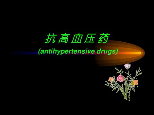 抗高血压药(antihypertensive drugs)