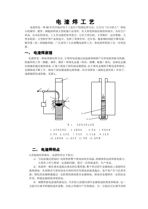 电渣焊工艺