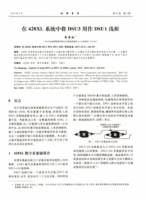 在428xl系统中将dsu3用作dsu1浅析