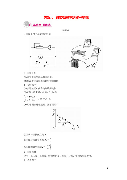 2017届高考物理一轮复习 专题十二 实验与探究 考点2 电.