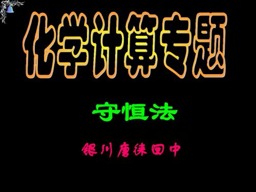 化学计算专题 -
