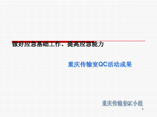 QC小组活动成果发布会ppt课件