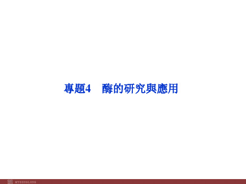 人教版高中生物课件-酶的研究与应用技术