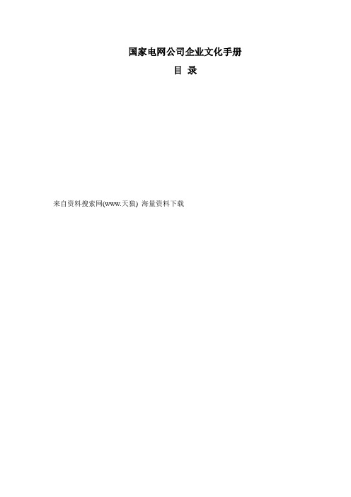 国家电网公司企业文化手册(DOC 18页).doc