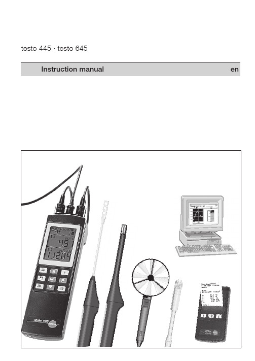 testo 445 · testo 645 操作手册说明书