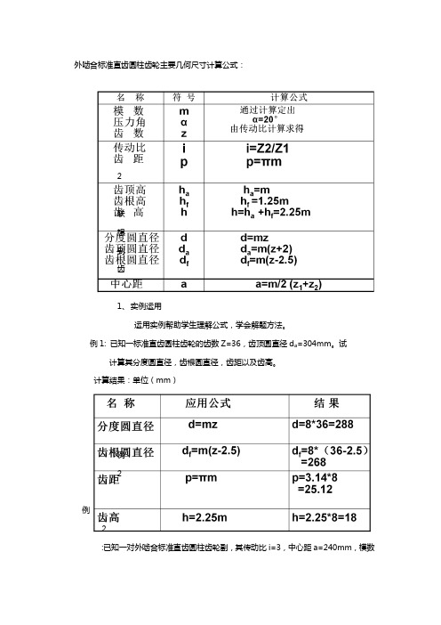 标准齿轮齿顶厚计算公式