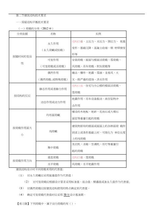 建筑结构技术要求(一)剖析