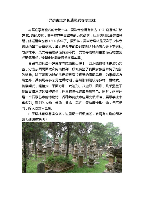 寻访古塔之长清灵岩寺墓塔林