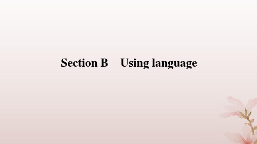 新教材2023版高中英语Unit3SectionBUsinglanguage外研版选择性必修第二册