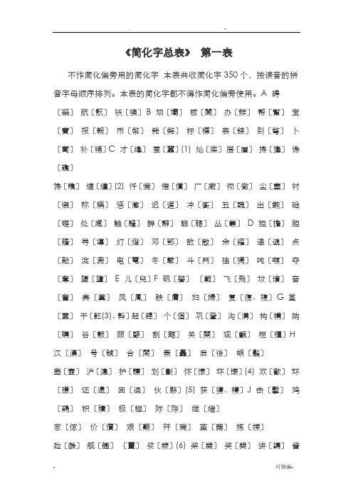 简体汉字大全中国汉字