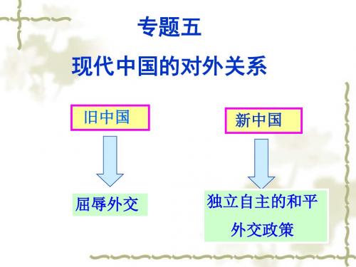 现代中国的对外关系PPT课件17 人教课标版