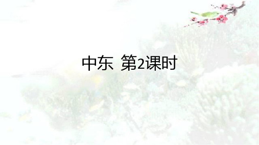 2020年上半年人教版七年级下册第八章第一节中东：8.1中东(共25张PPT)