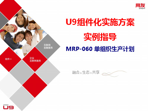 U9组件化实施方案实例指导_MRP-060 单组织生产计划