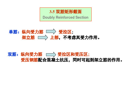 混凝土原理第3章_3.5双筋矩形截面