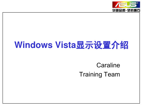 Windows Vista系统显示设置