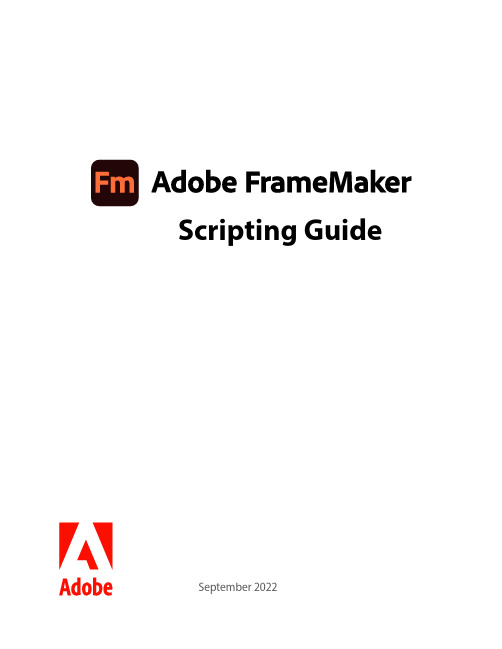 Adobe FrameMaker 2022 脚本指南说明书