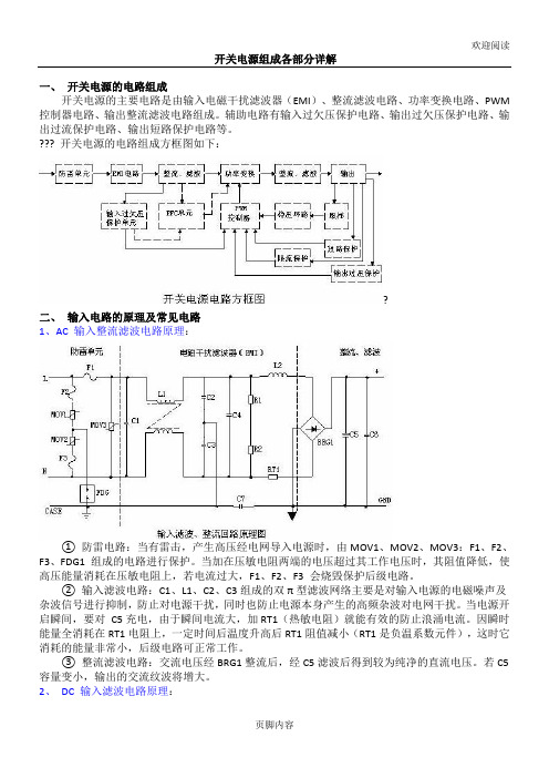 开关电源组成各部分详解