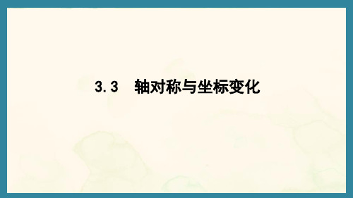 3.3 轴对称与坐标变化(课件)北师大版数学八年级上册