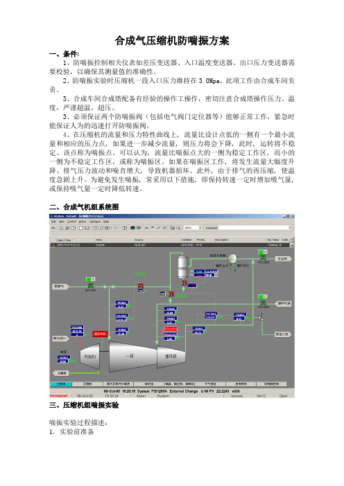 防喘振实验实施方案