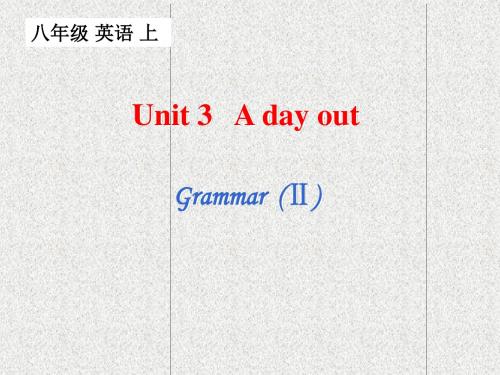 牛津译林版八年级上册Unit 3《A day out》(Grammar 2)课件